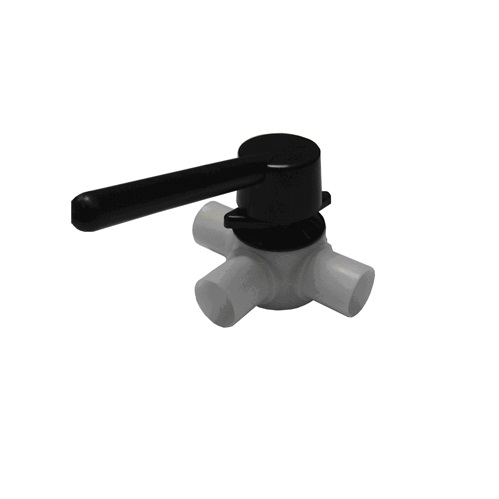 3 WAYS MILK PLASTIC VALVES