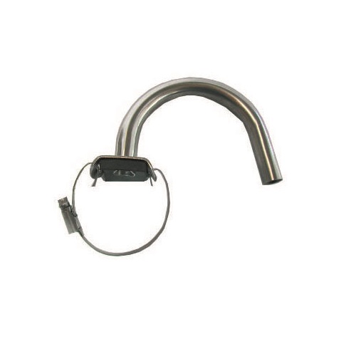 S/S MILK INLET WITH 90° BENTED TUBE AND HOSE CLAMP