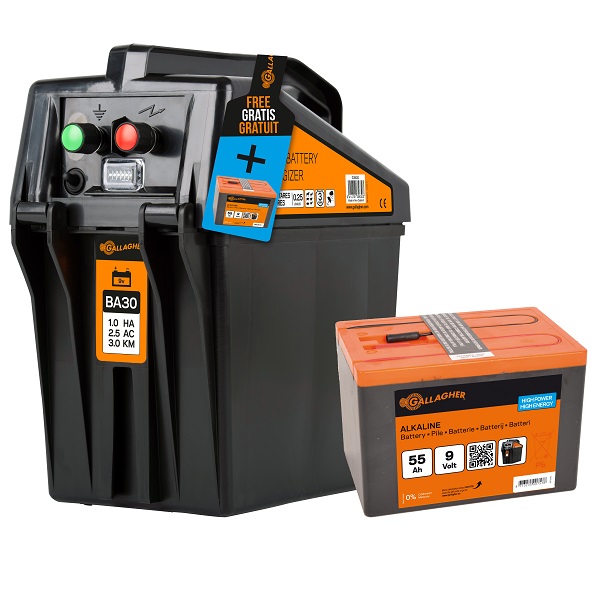 BA30, BA20 e B10 BATTERY FENCE ENERGISER