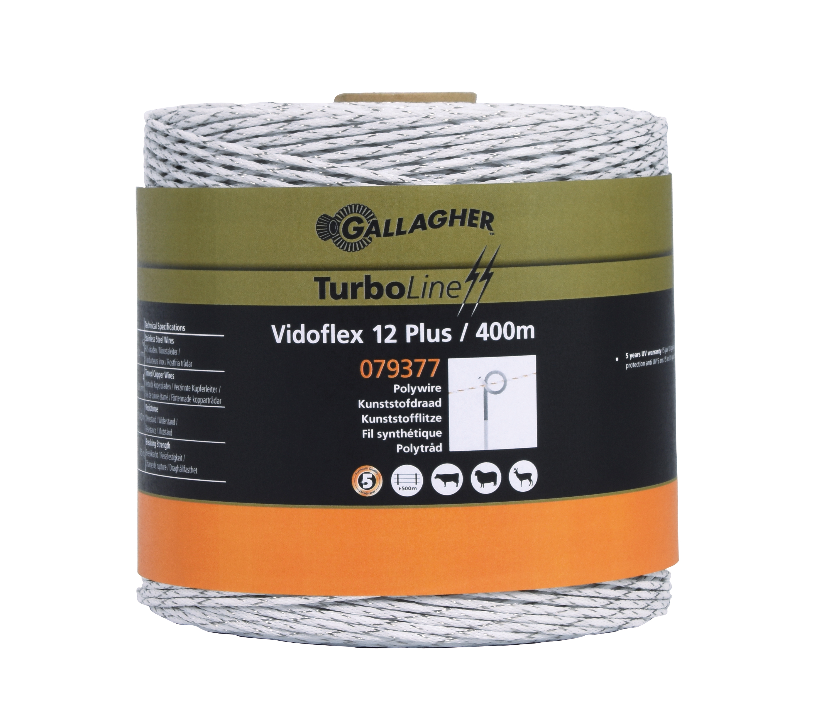 VIDOFLEX 12 TURBOLINE PLUS (WHITE, 400 METRES)